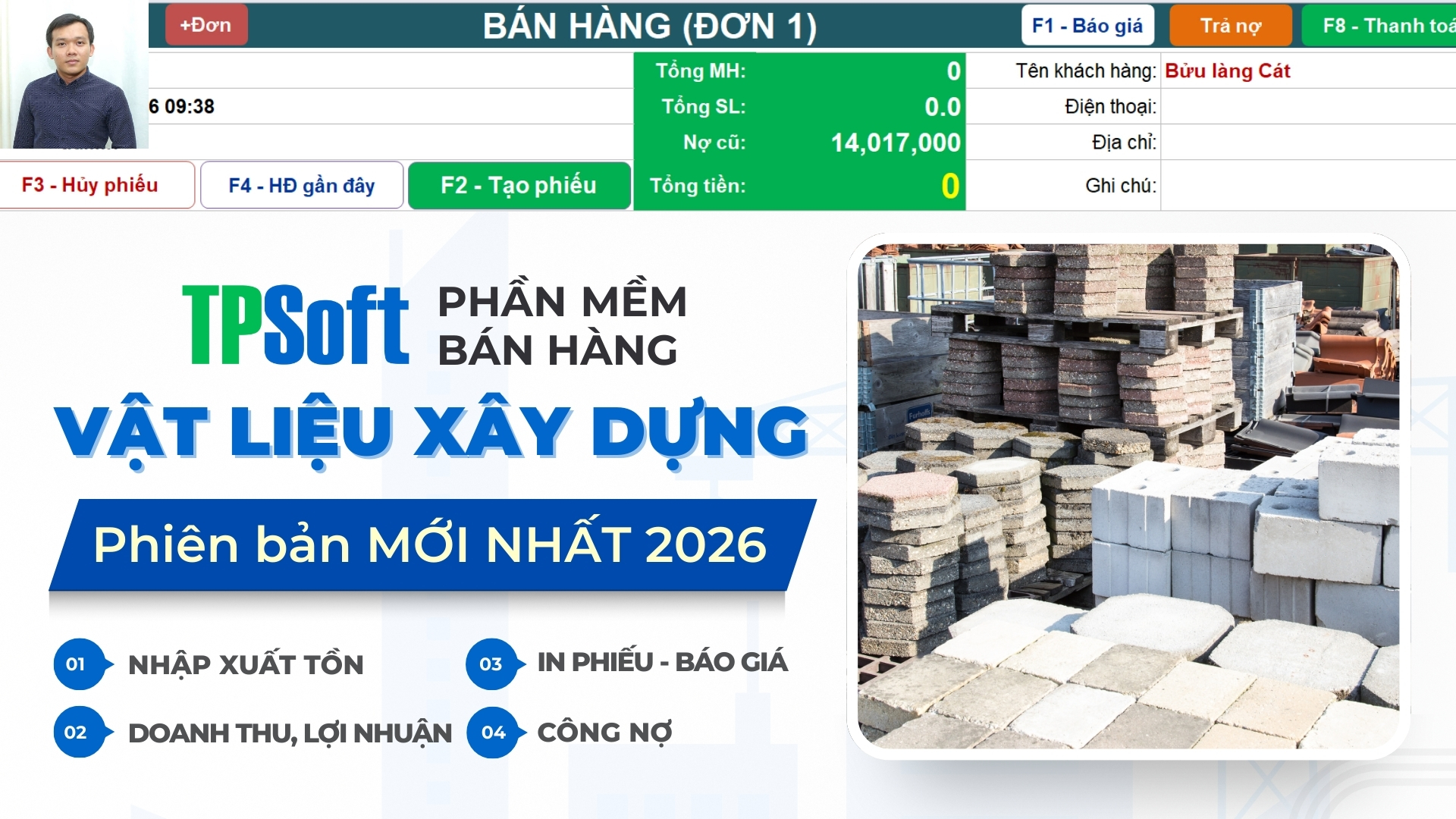 phần mềm vật liệu xây dựng