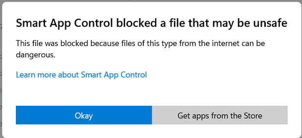 Không mount được file ISO do lỗi Smart App Control blocked a file that may be unsafe