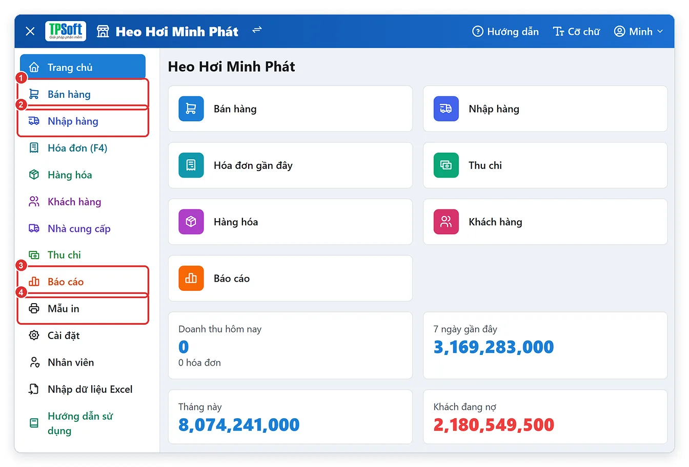 Trang chủ phần mềm thương lái heo hơi TPSoft Web