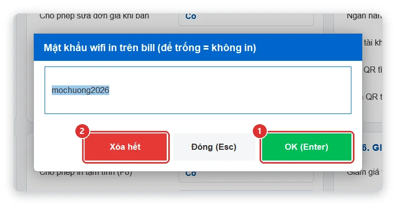 Hộp sửa thông tin cửa hàng