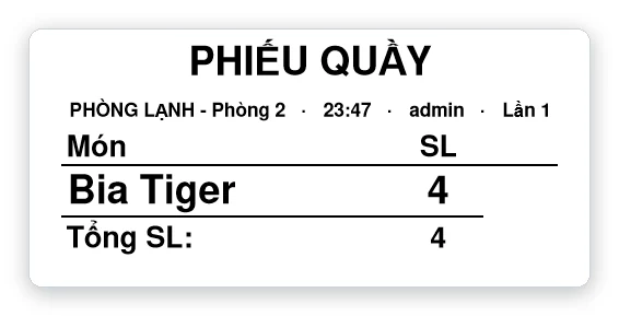 Phiếu quầy in bia