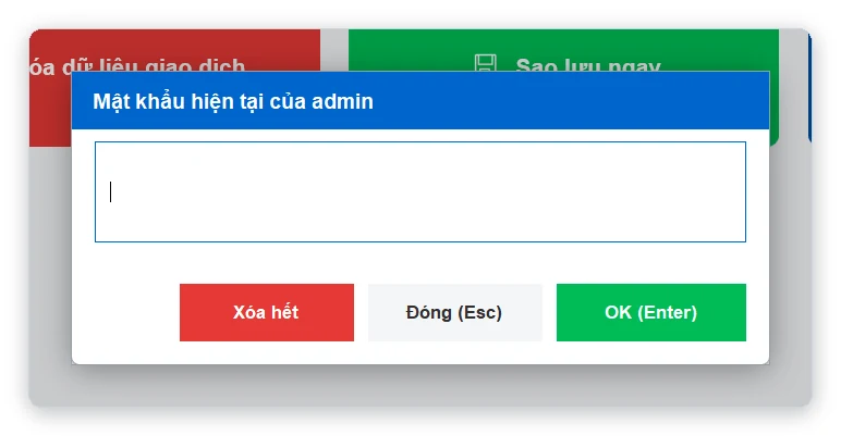 Đổi mật khẩu quản lý