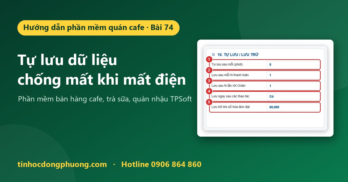 Tự lưu dữ liệu: phần mềm lưu lúc nào, chống mất dữ liệu khi mất điện