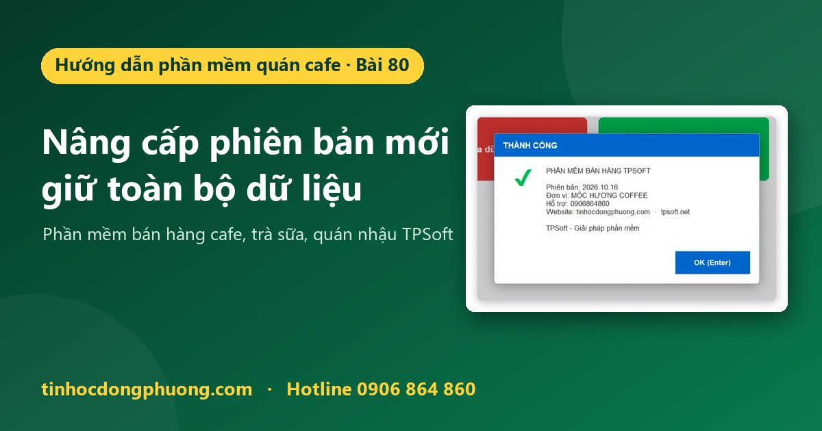 Nâng cấp lên phiên bản mới: chuyển toàn bộ dữ liệu từ file cũ