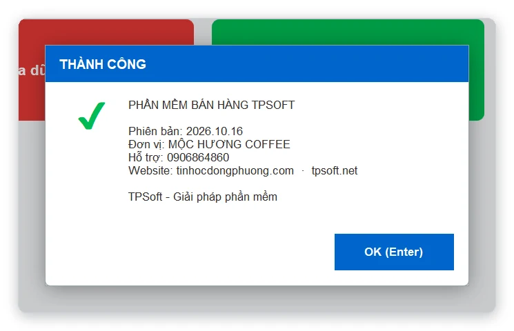 Thông tin phần mềm TPSoft